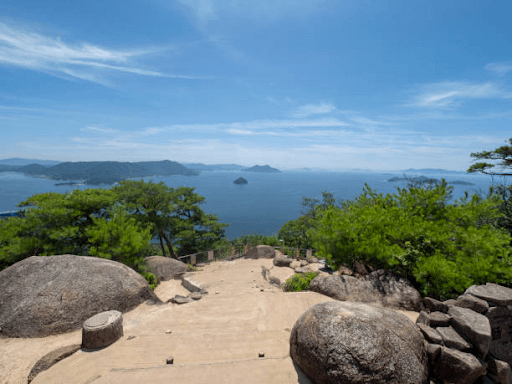 Mount Misen hiking trails in Japan