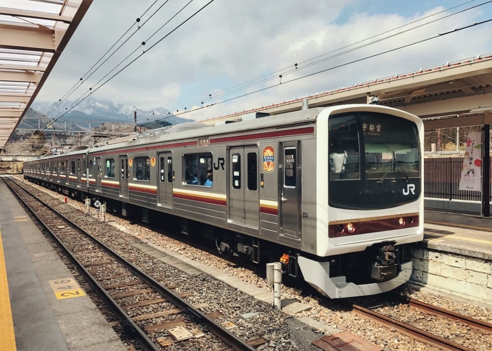 a train in Japan from the JR network