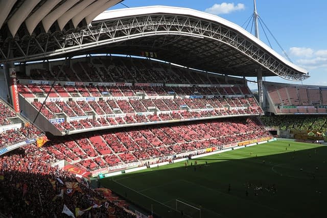 A football stadium in Japan