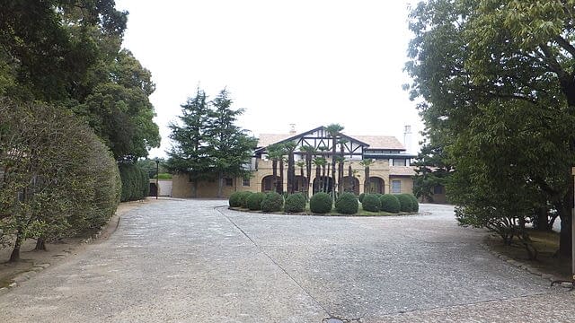 the clubhouse at Hirono golf course